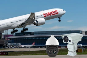 Aplicación de cámara CCTV para la seguridad del aeropuerto