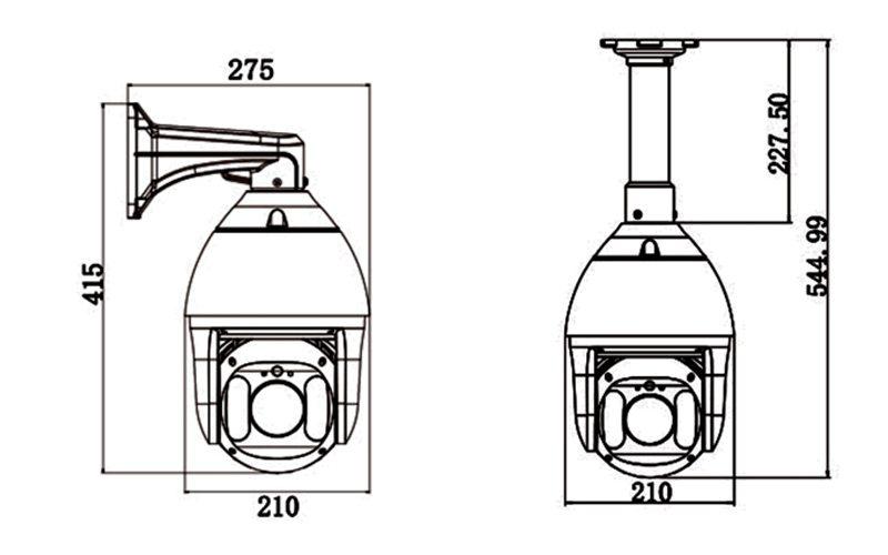 ZN-IRS2582R7E-ES de 7 pulgadas 8MP 25x cámara domo de velocidad de red IR 