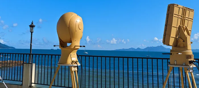 Aplicación de cámara CCTV para vigilancia marítima