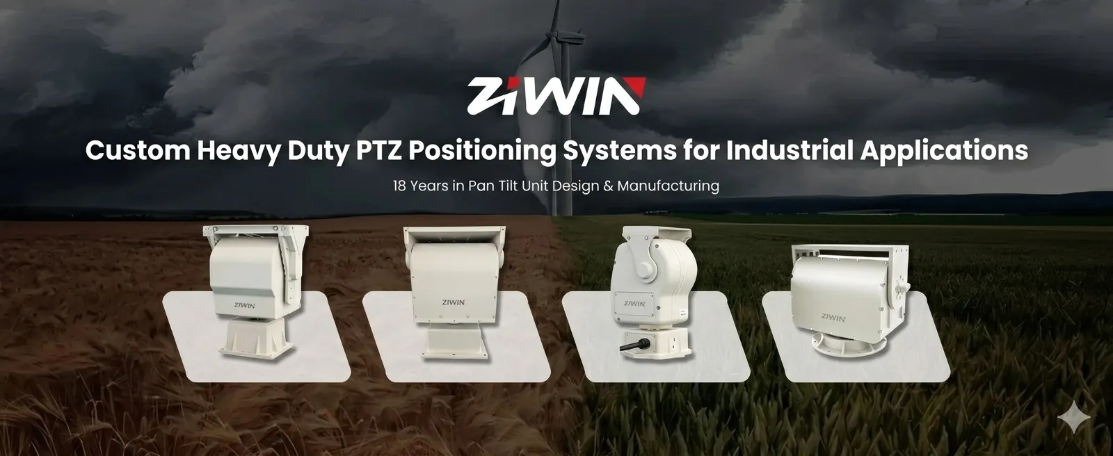 Cabezal y posicionador de inclinación de gran resistencia (50kg - 200kg de carga útil)